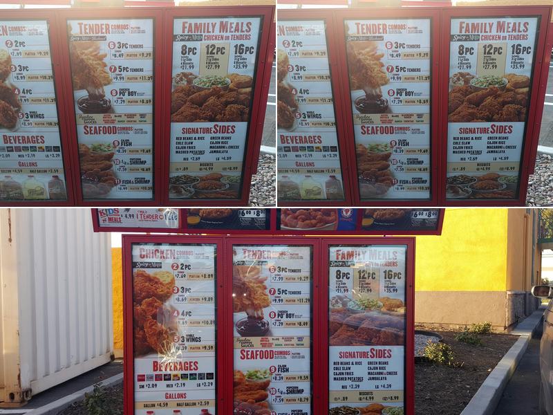 Popeyes Louisiana Kitchen Menu