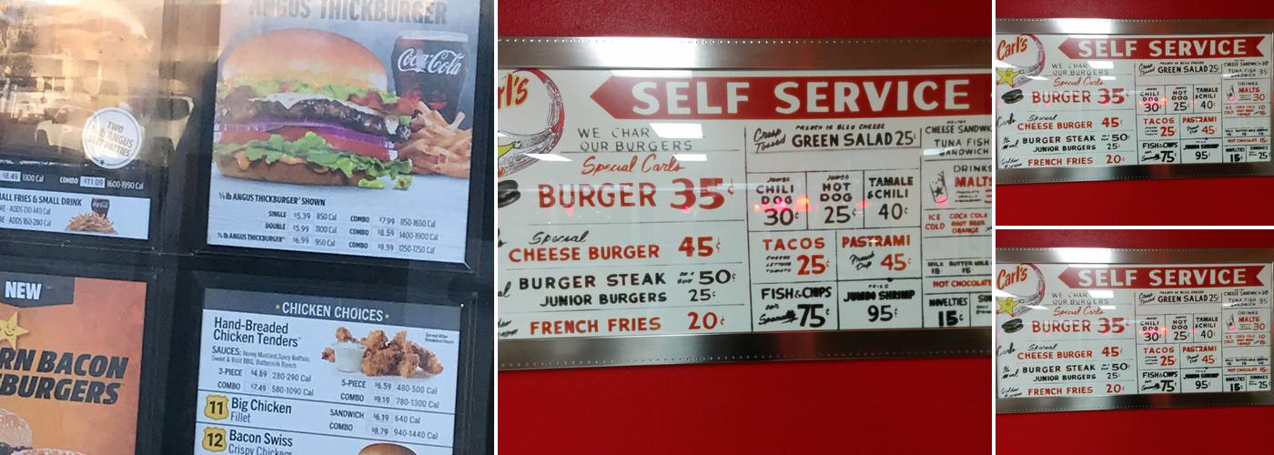 Carl's Jr. Menu