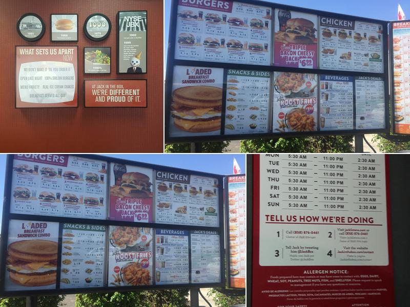 Jack In The Box Menu