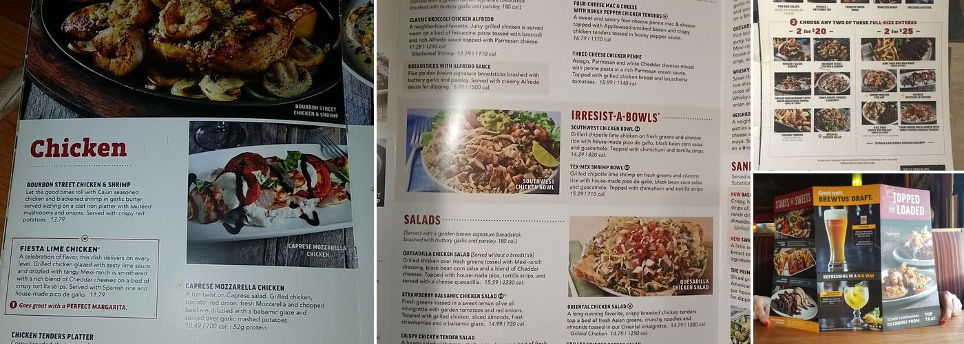 Applebee's Grill + Bar Menu