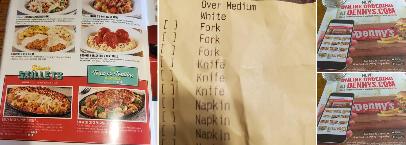 Denny's Menu