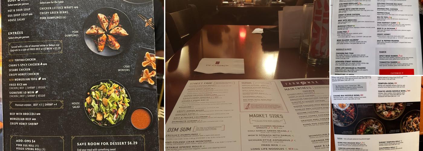 P.F. Chang's Menu