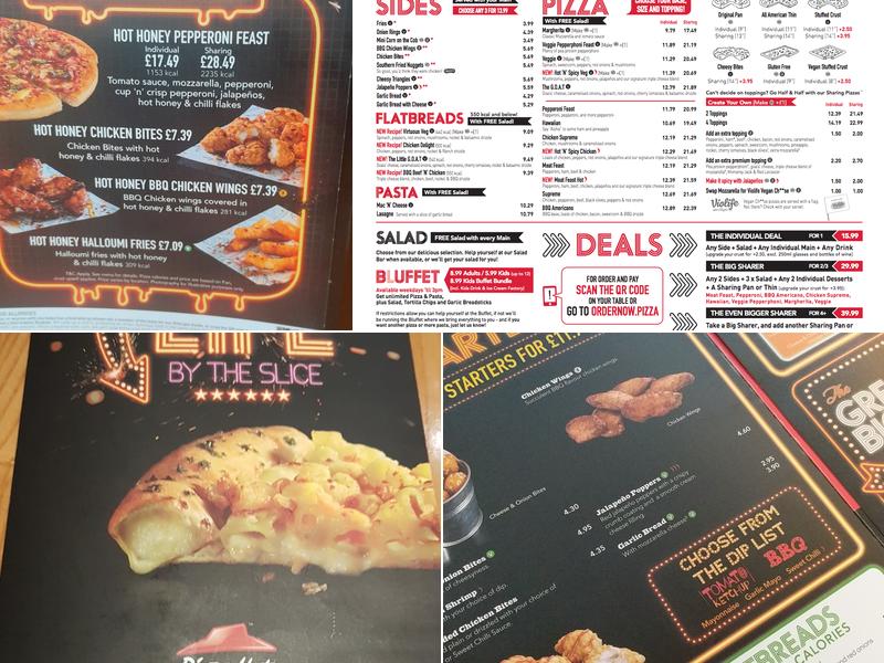 Pizza Hut Menu