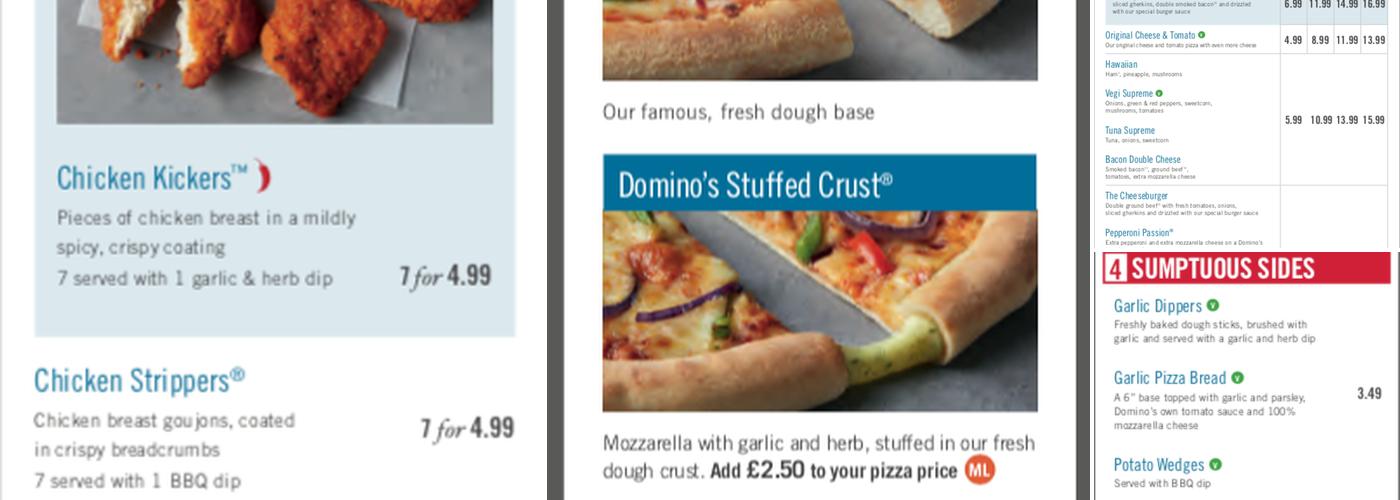 Domino's Pizza - Grimsby - West Menu
