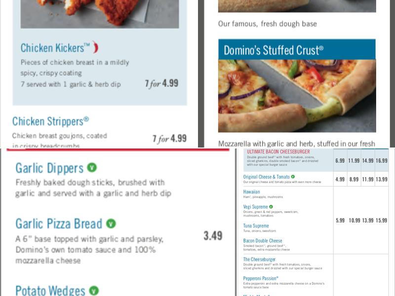 Domino's Pizza - Grimsby - West Menu