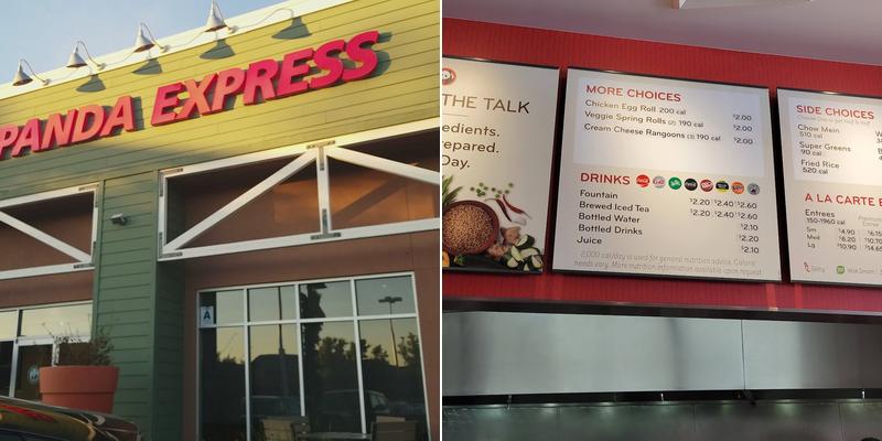 Panda Express Menu