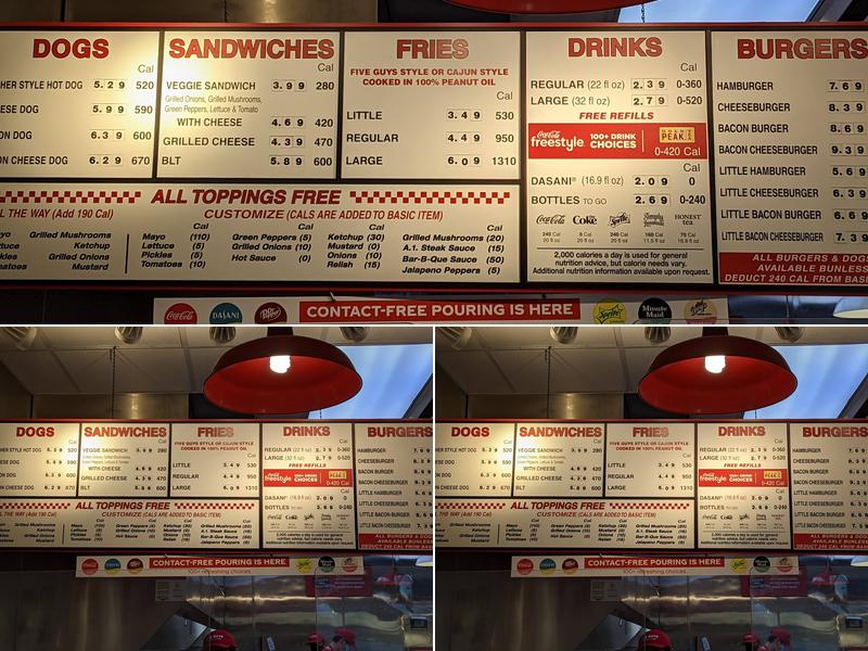 Five Guys Menu
