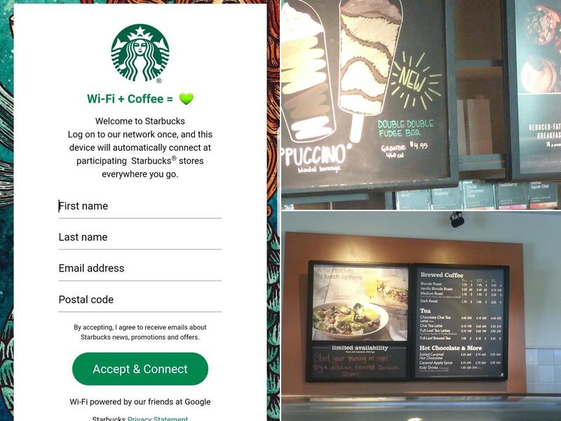 Starbucks Menu