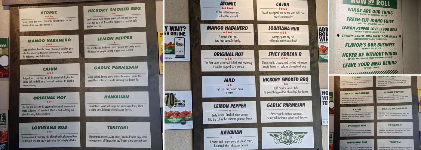 Wingstop Menu
