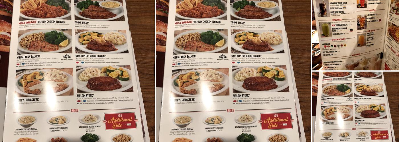 Denny's Restaurant Menu