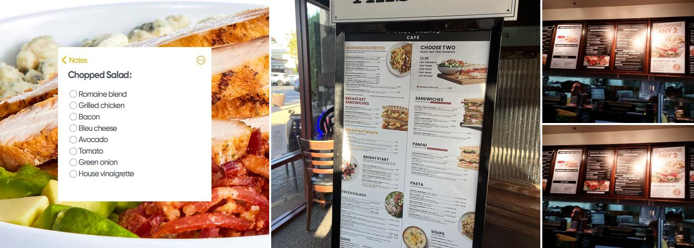 Corner Bakery Menu