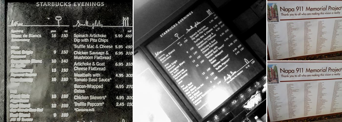 Starbucks Coffee Company Menu
