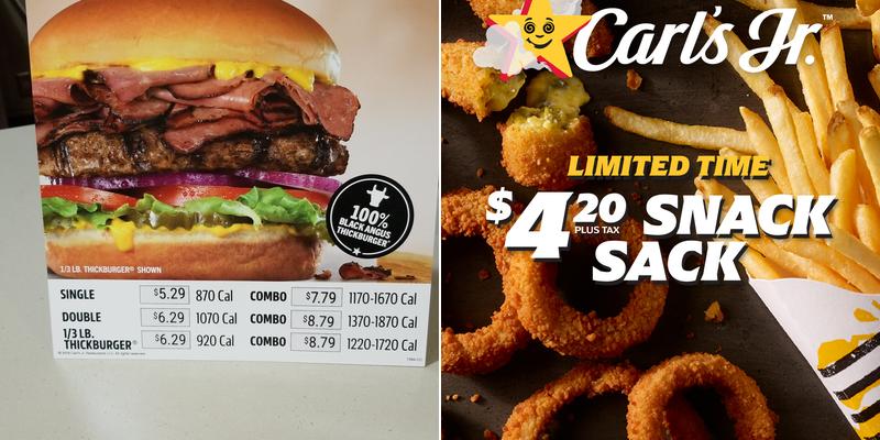 Carl's Jr. Menu