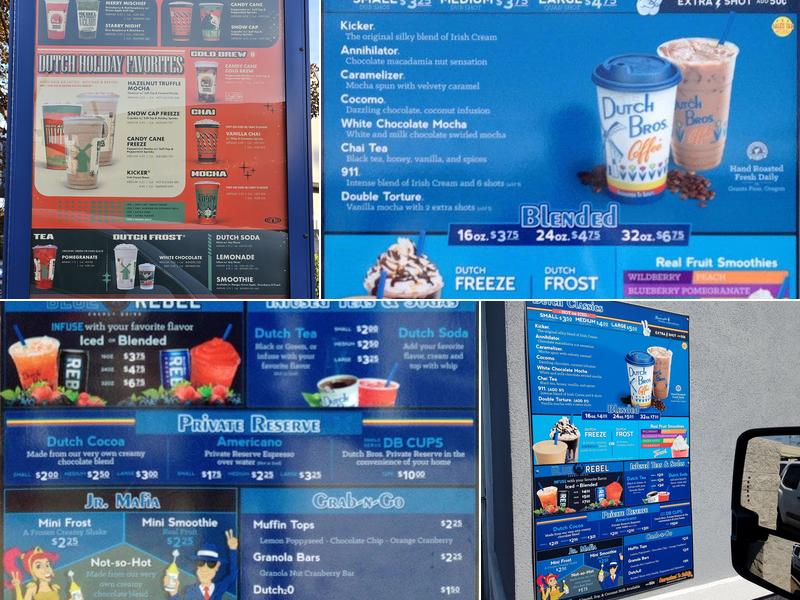 Dutch Bros Coffee Menu