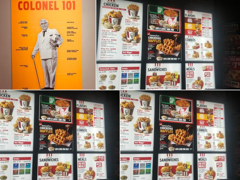 KFC Menu