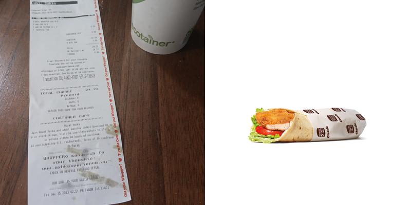 Burger King Menu
