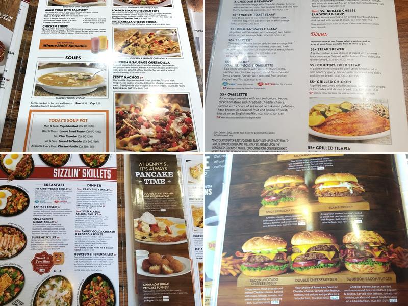 Denny's Restaurant Menu