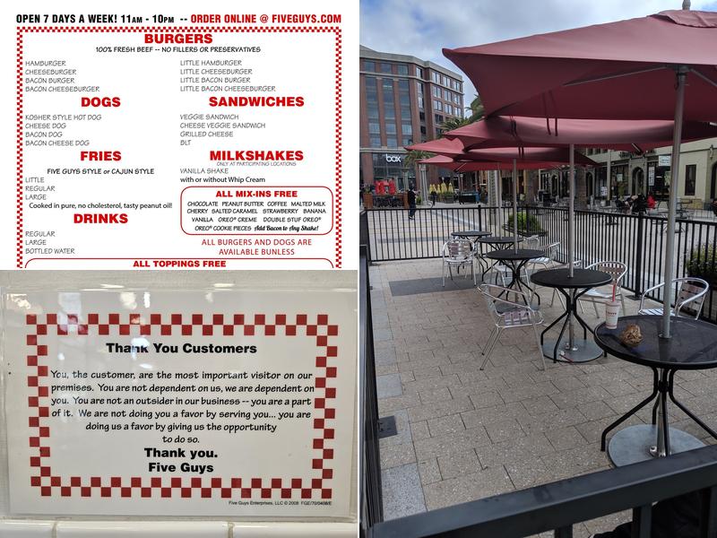 Five Guys Menu