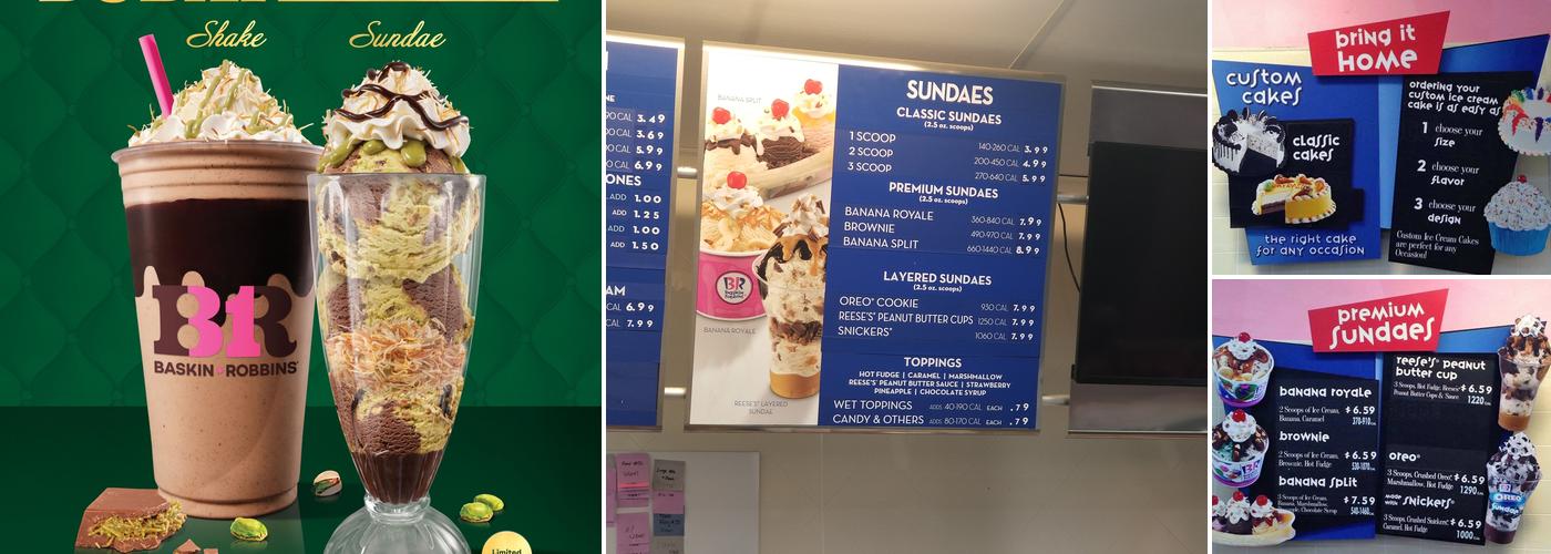 Baskin-Robbins Menu