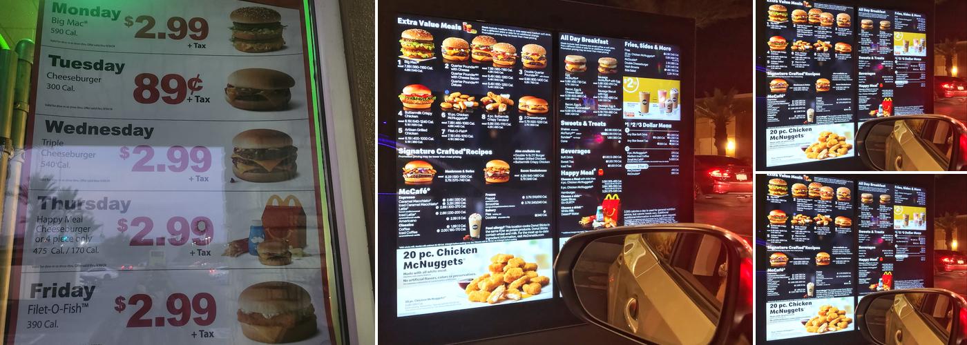 McDonald's Menu
