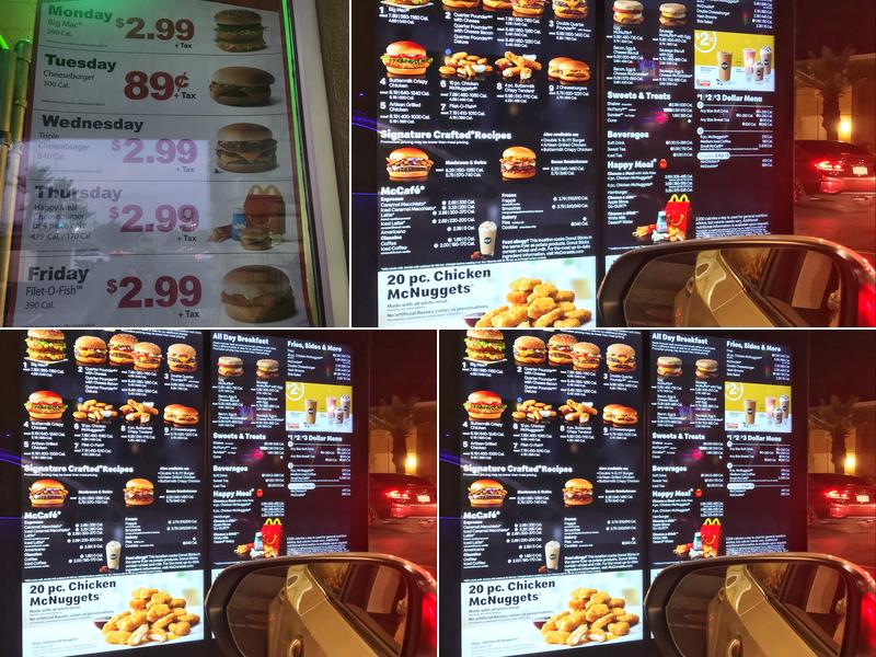 McDonald's Menu