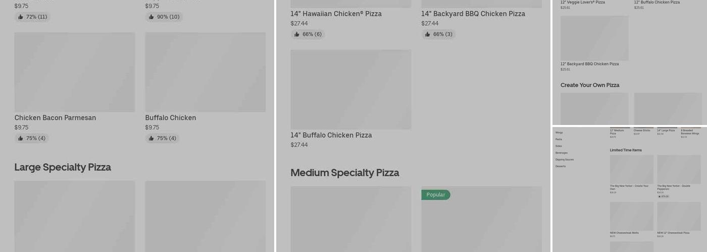 Pizza Hut Menu