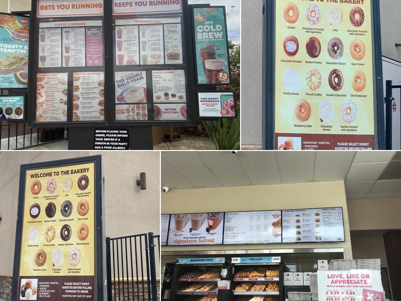 Dunkin' Menu