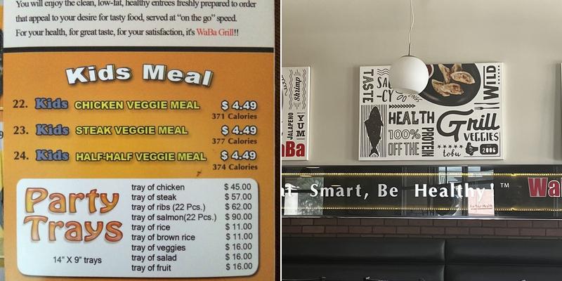 WaBa Grill Menu