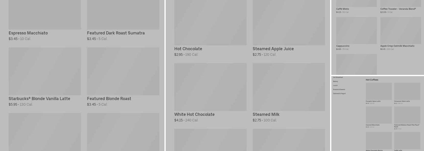 Starbucks Menu