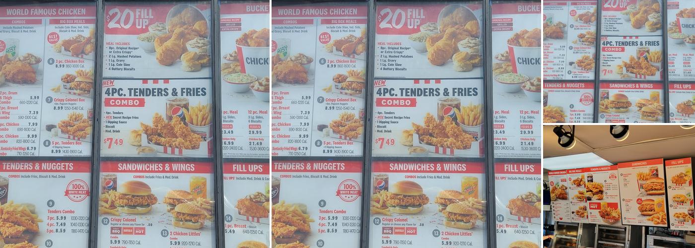 KFC Menu