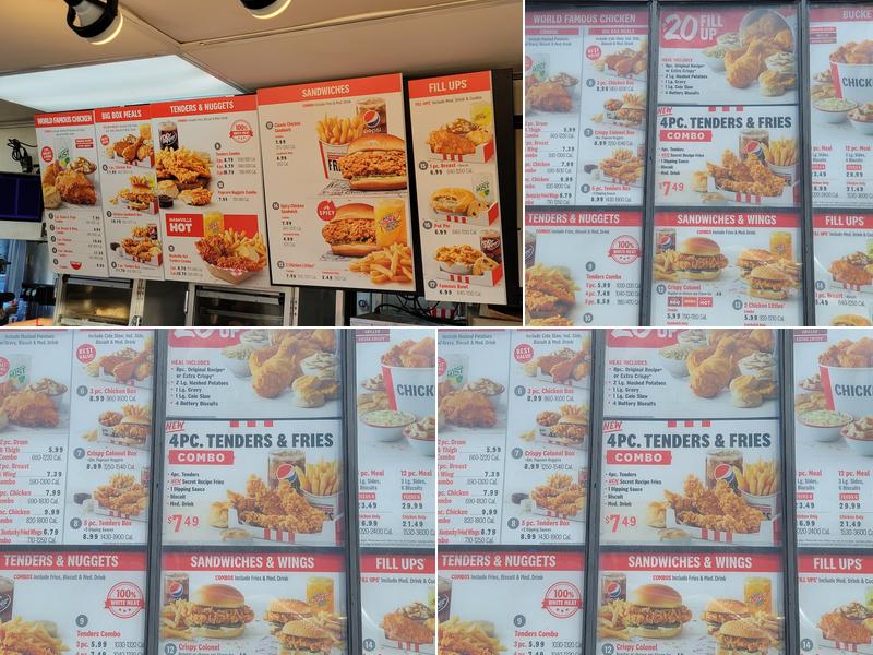 KFC Menu