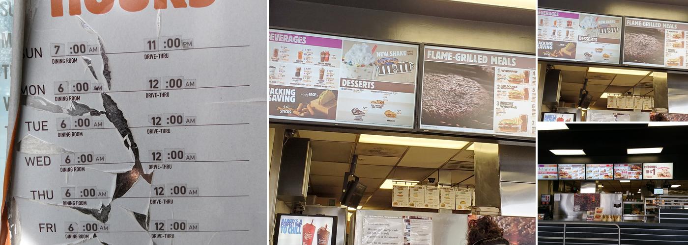 Burger King Menu