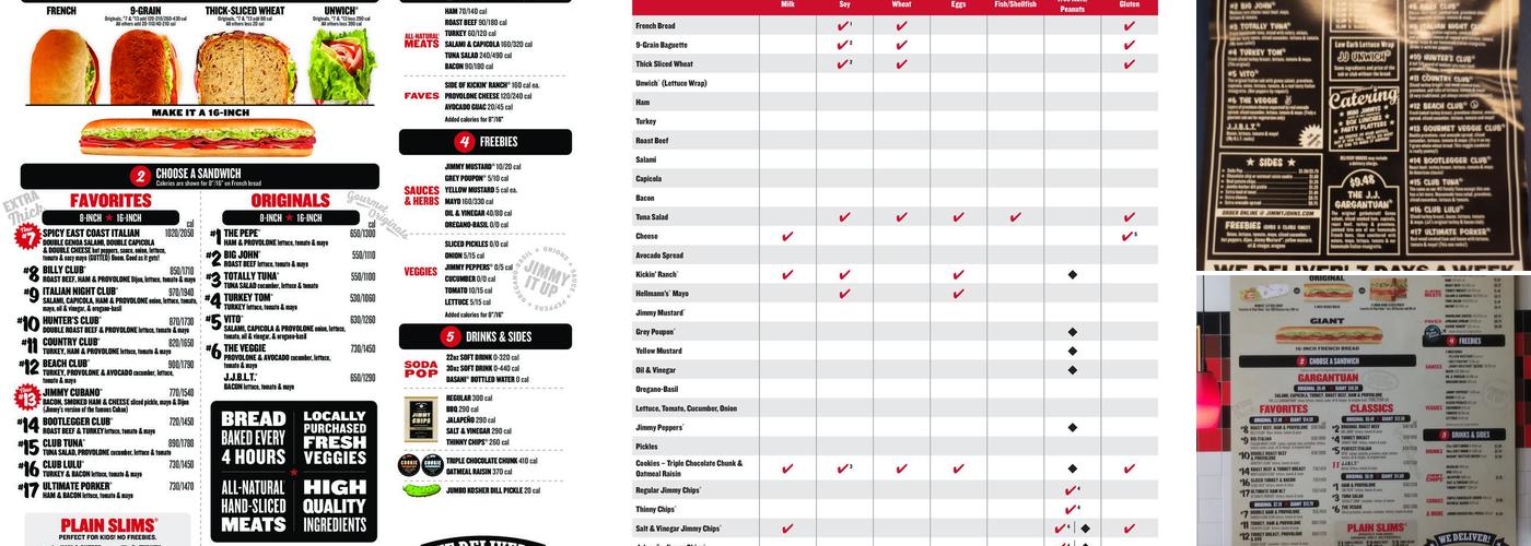 Jimmy John's Menu