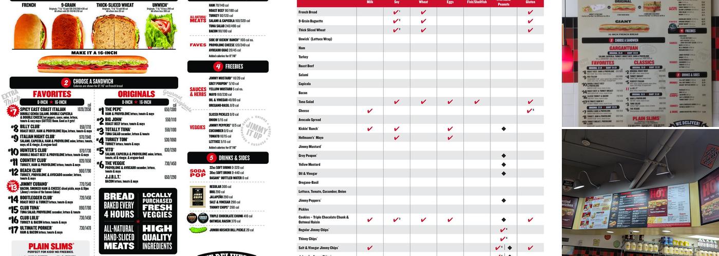 Jimmy John's Menu