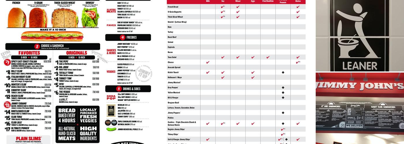 Jimmy John's Menu