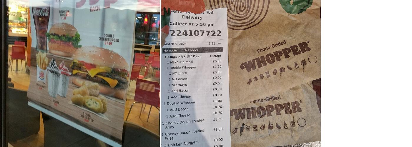 Burger King Menu
