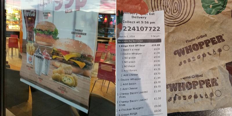 Burger King Menu