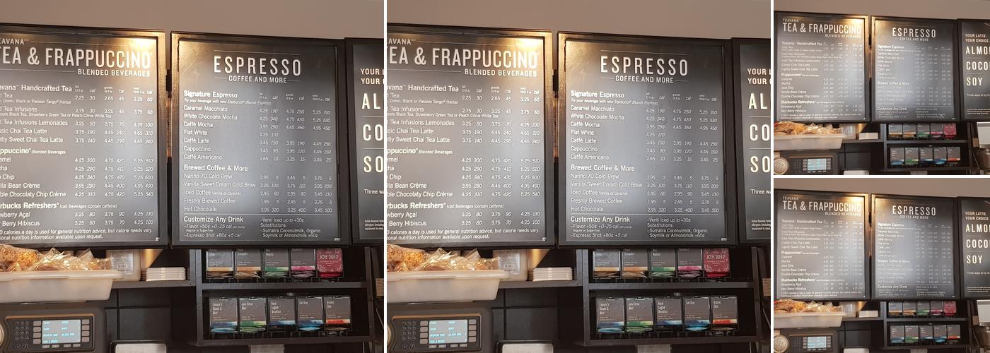 Starbucks Menu