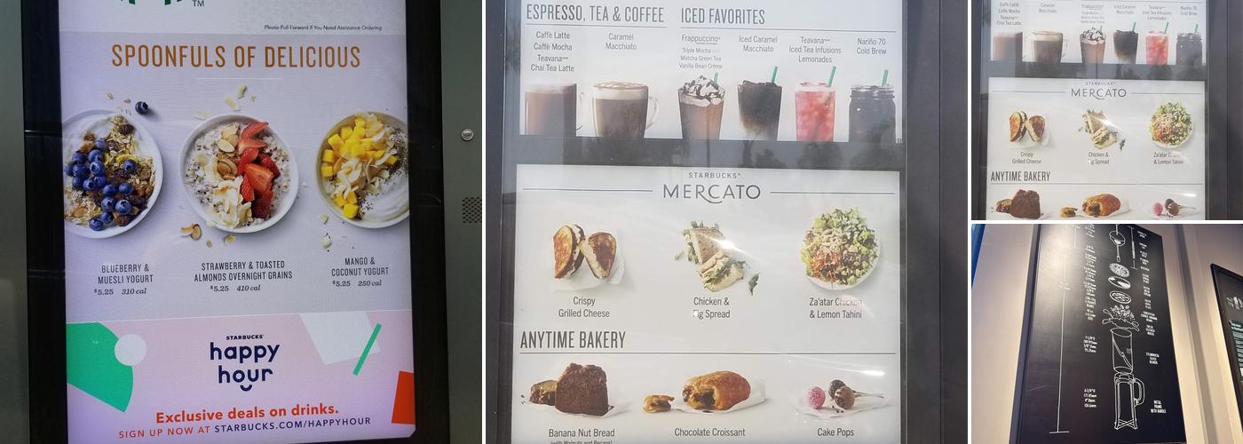Starbucks Menu