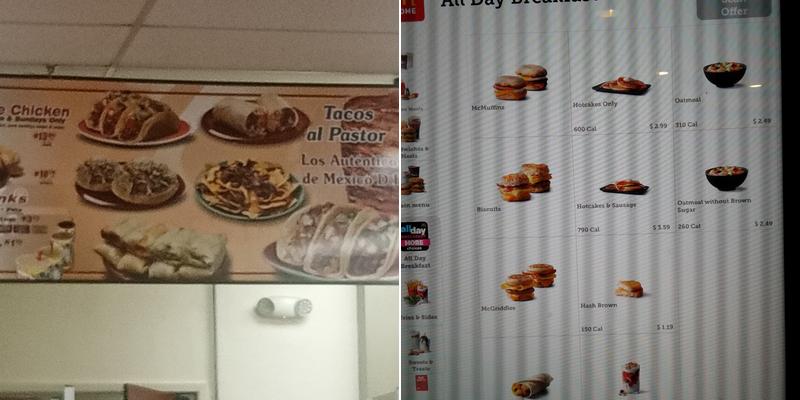 McDonald's Menu