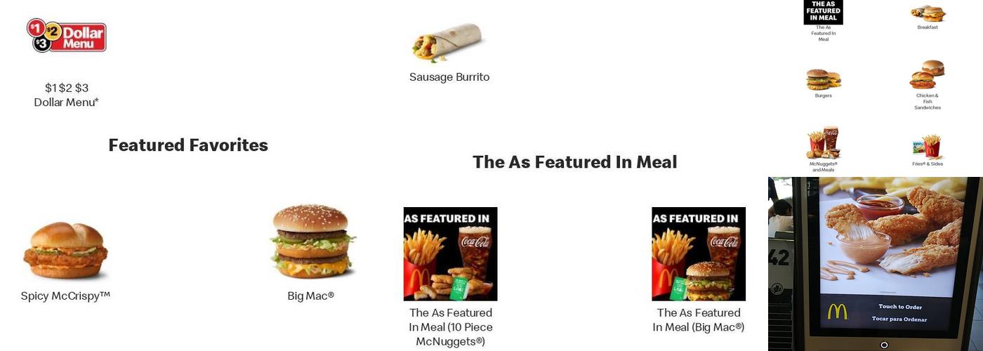 McDonald's Menu