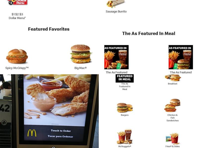 McDonald's Menu