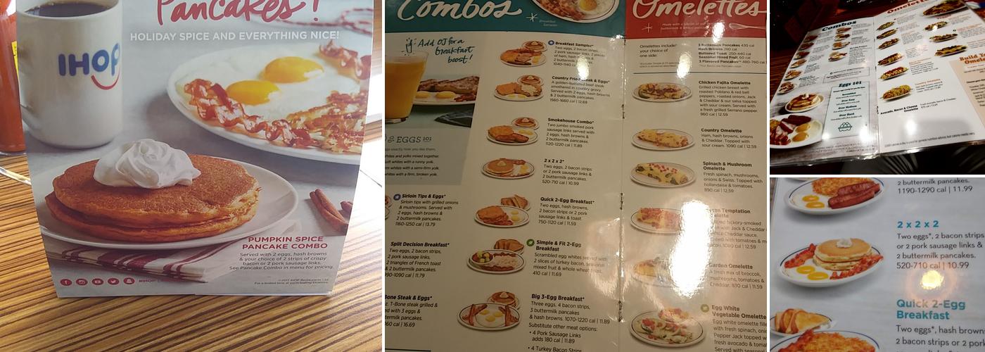 IHOP Menu