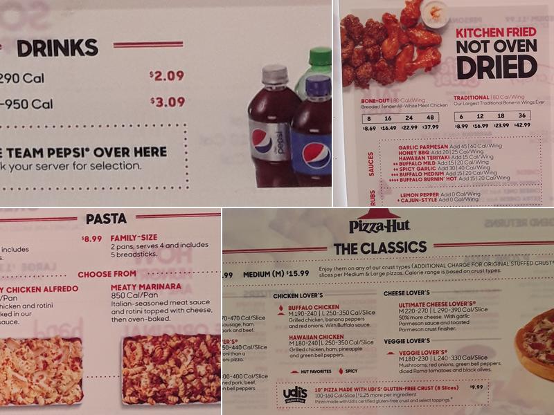 Pizza Hut Menu