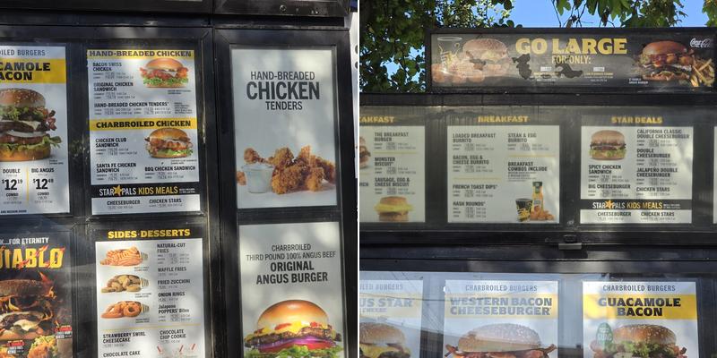 Carl’s Jr. Menu