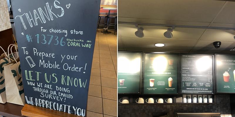 Starbucks Menu