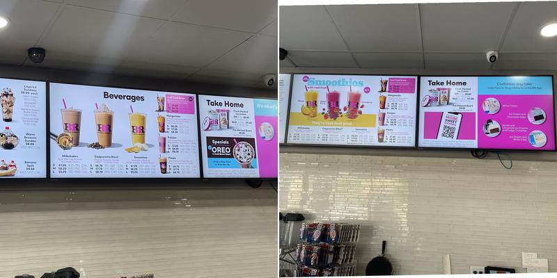 Baskin-Robbins Menu