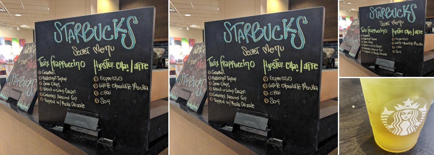 Starbucks Menu