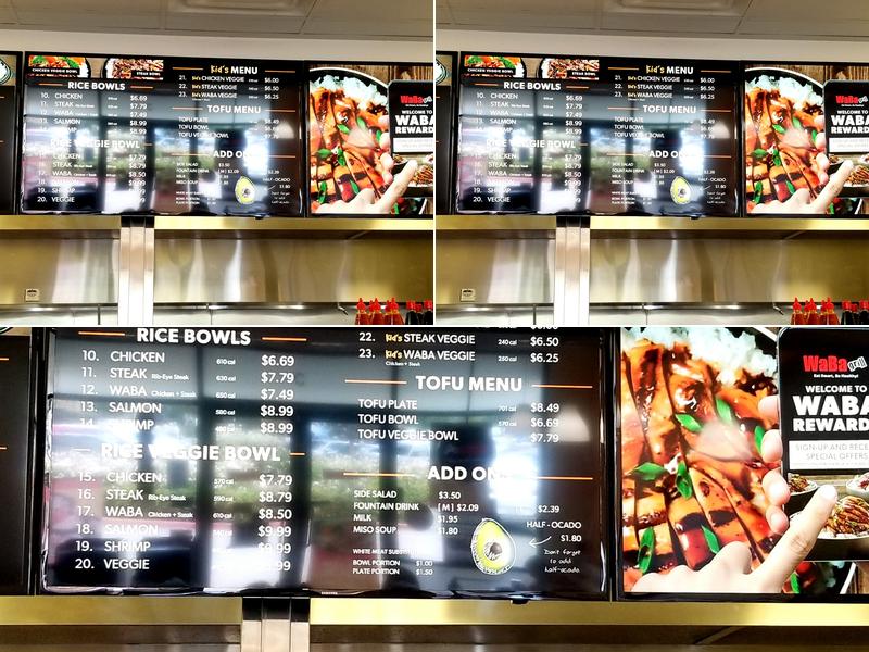 WaBa Grill Menu