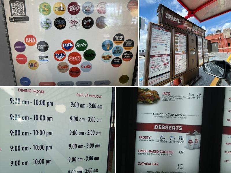 Wendy's Menu